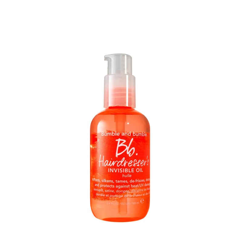 Bumble and bumble. Hairdresser's Invisible Oil Frizz-Reducing Hair Oil | Heat Protection, Frizz Control + Shine | Curly, Wavy, Straight | With Grapeseed, Coconut + Argan Oils, 3.4 Fl Oz