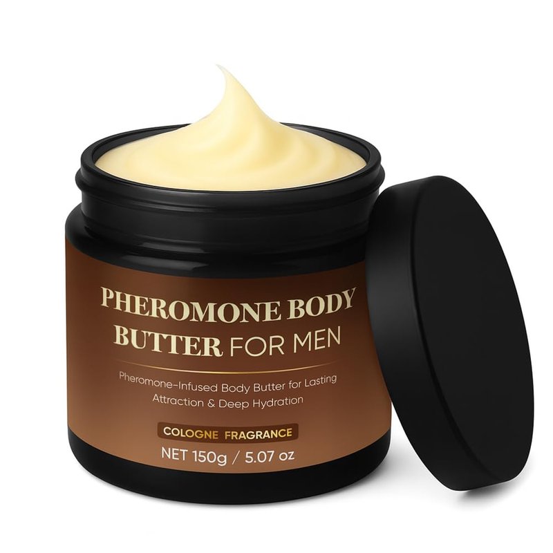 Pheromone Body Butter for Men - Moisturizing Cologne Cream with Shea & Cocoa Butter | 5oz