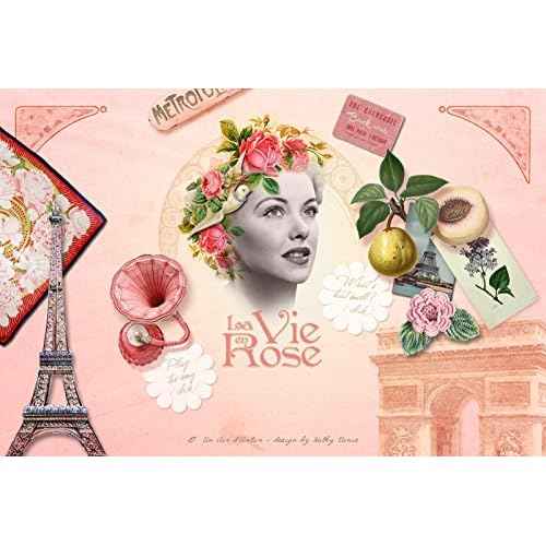 Un Air d'Antan Spa Gifts for Women, Gift Basket for Women, Spa Gift Set, Gift Set for Women, Hand Cream for Women, Gifts for Mom - 4 Products (Rose)