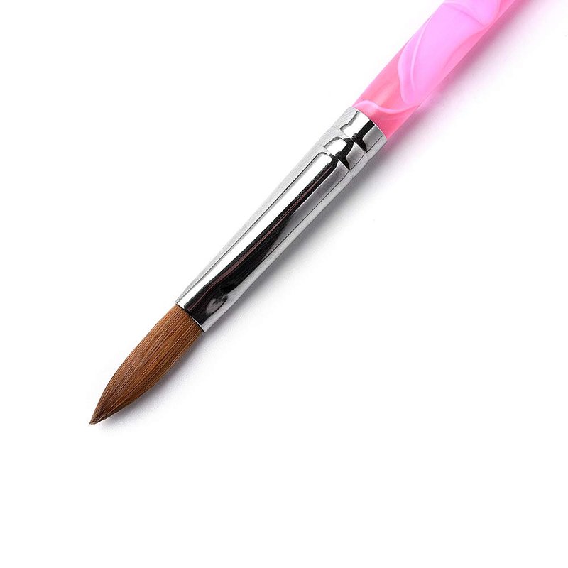 Rolabling 10pcs 8# Kolinsky Sable Brush Acrylic Nail Art Brush Nail Art Painting Brush (10Pcs size 8#)