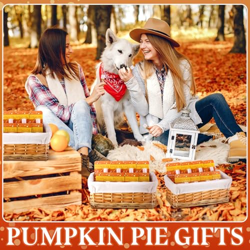 25 Pcs Halloween Fall Pumpkin Pie Flavor Lip Balms Bulk Fall Autumn Halloween Thanksgiving Pumpkin Party Favors Christmas Thank You Appreciation Gifts Stocking Stuffers for Women Employee