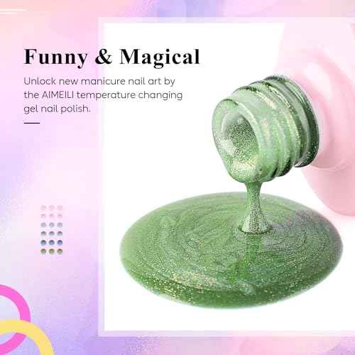 AIMEILI Chameleon Gel Nail Polish Hema Free Color Changing Nail Polish Gel U V Gel Polish Manicure Kit Set Of 6pcs X 10ml - Kit Set 66