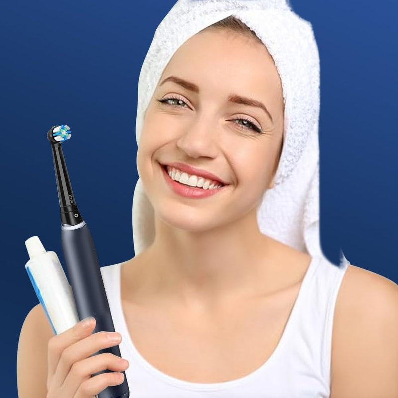 IO Replacement Brush Heads for Oral-B IO Series | 6-Pack in Black/White for Superior Teeth Cleaning