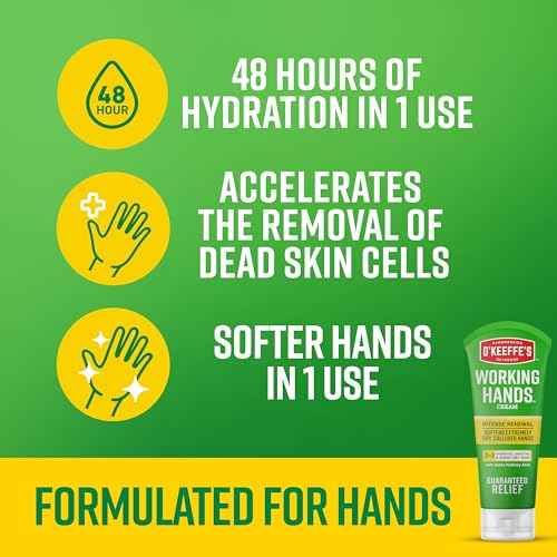 O'Keeffe's Working Hands Intense Renewal Hand Cream, 3 oz Tube (Pack of 1) - Softens and Smooths Extremely Callused, Dry Hands