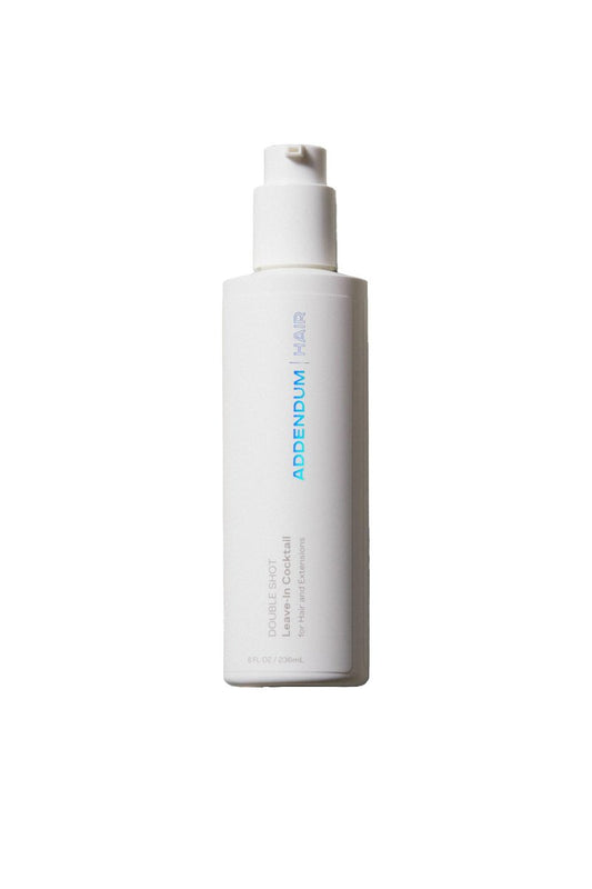 Addendum Hair, Double Shot Leave-In Cocktail – Nourishing Leave-In Conditioner for Dry, Damaged & Afro Hair, Heat Protectant for Hair Extensions, 8 fl oz