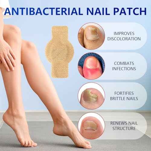Toenail Repair Extra Strength,Nail Patches 21 PCS, Overnight Nail Fast Acting Repair Effortless Hydrogel Nail Care for Men and Women