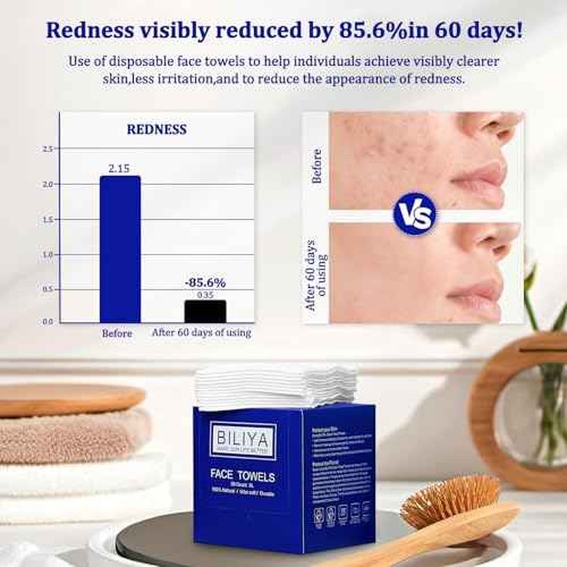 Disposable Face Towel XL, face cleaning wipes, face towels,makeup wipes,towels,Ultra Soft 10 x 12 inches 50 Ct,1 Pack