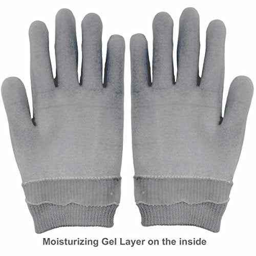 O'Keeffe's Working Hands Cream & Gloves Bundle: Unscented, Non-Greasy 3.2 oz. Cream, Gel Moisturizing Gloves (1 pair, Gray)
