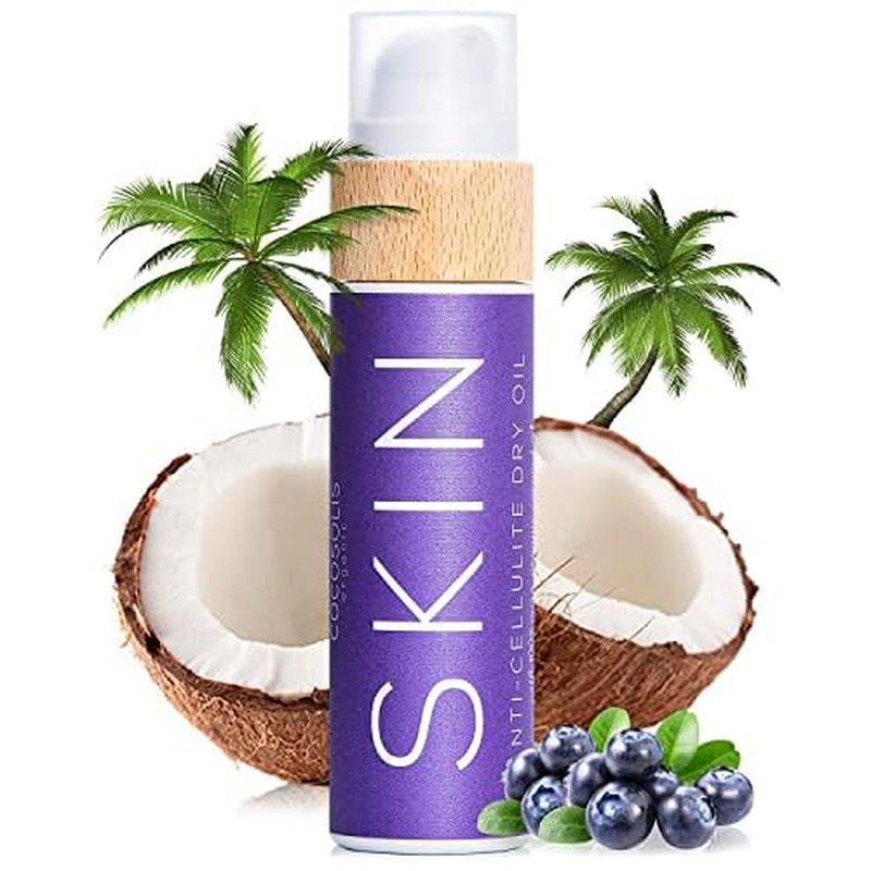 COCOSOLIS SKIN Anti-Cellulite Massage Oil XL | Organic Oil for Skin Tightening Cellulite Treatment | Corrects ¡°Orange Peel¡± Skin | Natural Ingredients & Vitamin E
