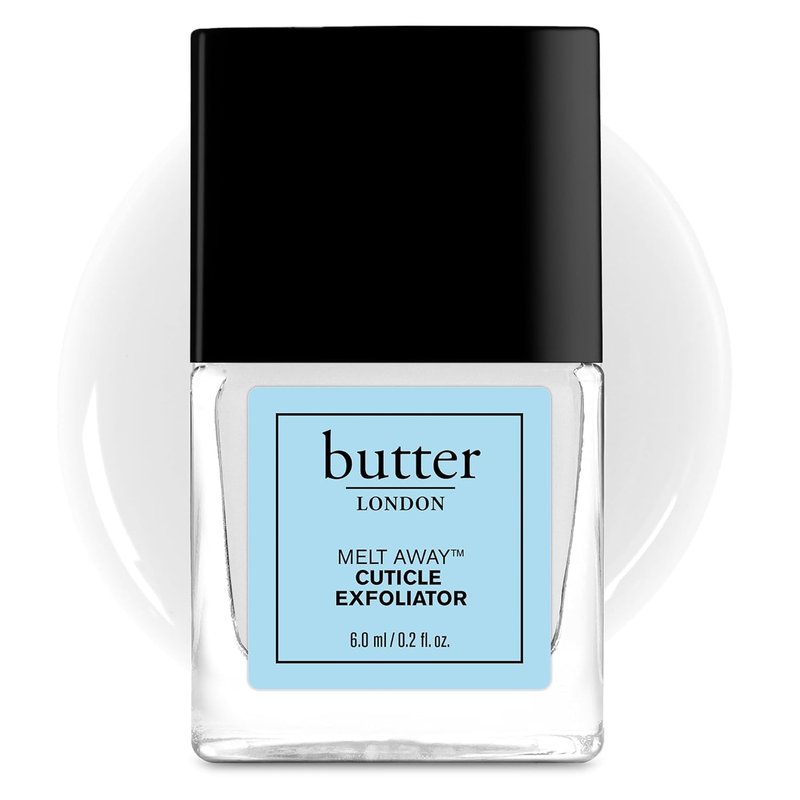 LONDON Cuticle Remover Liquid, Melt Away - Cuticle Softener Oil Exfoliator Gently Removes Dry & Overgrown Skin - Nail Care for Clean & Healthy-Looking Nails, Home Manicure & Pedicure, 6ml