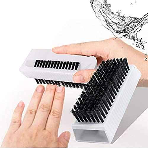 2PCS Surgical Scrub Brushes for Hands Non-Disposable Sterile Hand Scrubber Double-Sided Nail Brushes with Nail Cleaner Hand and Nail Cleaning Brush Stiff Bristle Fingernail Brushes Nail Scrub Brushes
