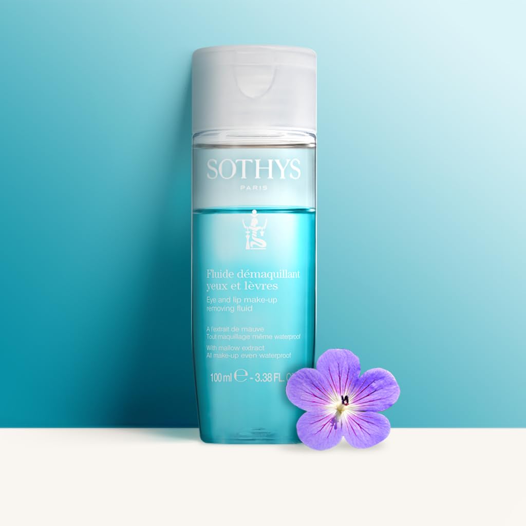 SOTHYS Eye & Lip Makeup Removing Fluid | Gentle Liquid Makeup Remover for Eyes and Lips, Ultra-Hydration Formula, Waterproof Cleanser