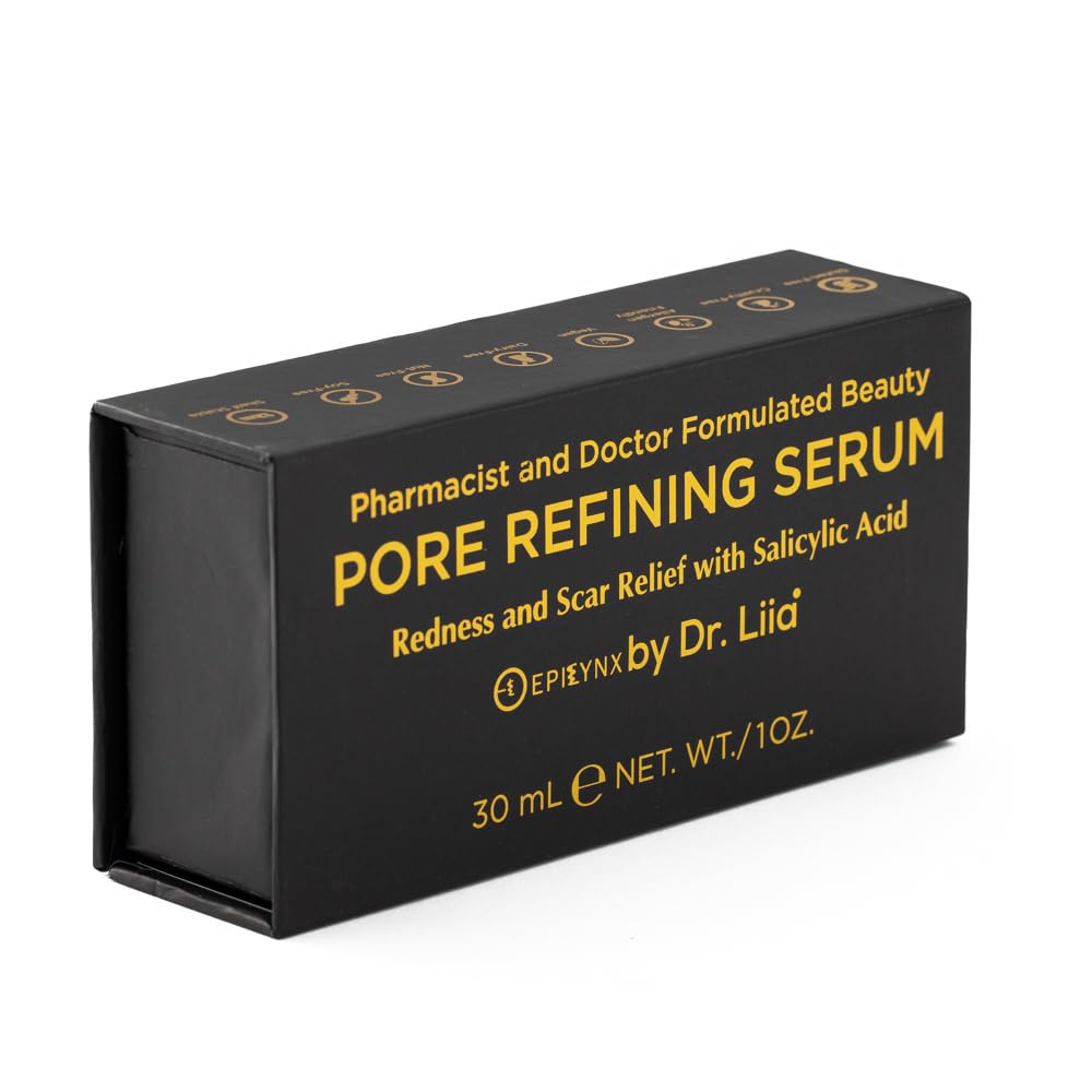 EpiLynx Pore Refining Serum - Lactic Acid Serum with Hyaluronic Acid, Aloe & Lingonberry for Skin Texture, Pore Refining & Hydrating - AHA BHA Exfoliate for Face 1oz