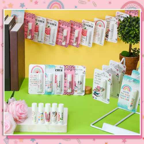 15 Pack Christmas Teacher Appreciation Gifts Bulk Lip Balms Employee Staff Appreciation Teacher Team Thank You Gift Bulk Fall Halloween Thanksgiving Party Favor Basket Stuffers for Women Men (Classic)