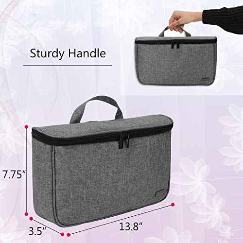 Teamoy Travel Storage Bag Compatible with Dyson Airwrap Styler, Portable Travel Organizer for Airwrap Styler and Attachments, Gray