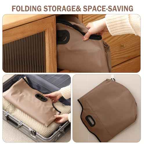 Collapsible Foot Bath Basin with Drainage Hole, Portable Foot Soak Tub with Handles, Travel & Camping Foot Spa Water Bucket