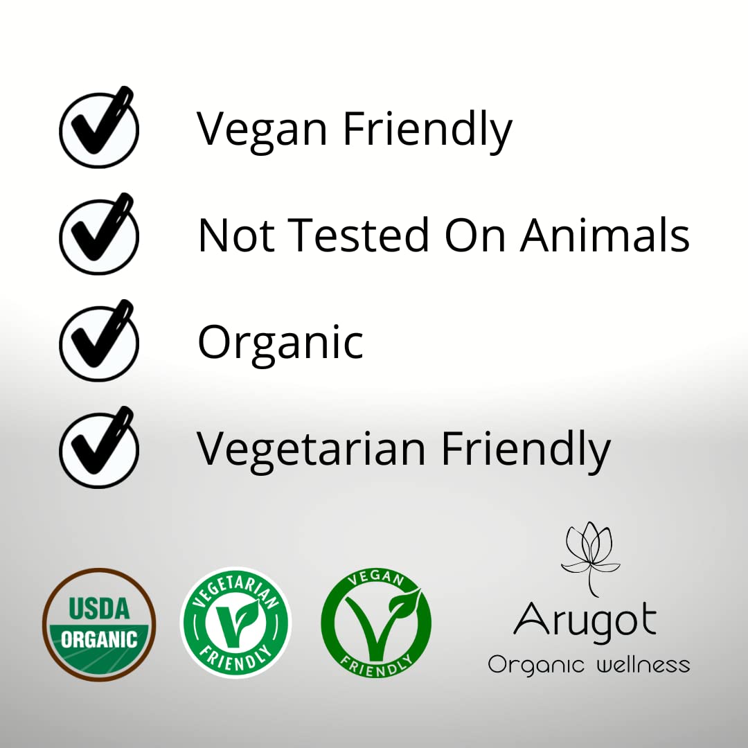 Arugot Organic Shampoo & Conditioner - Moisturizing with Hyaluronic Acid and Green Tea - Strength Damaged Hair, Invigorating Scalp, Nourishing - Anti Thinning & Volumizing