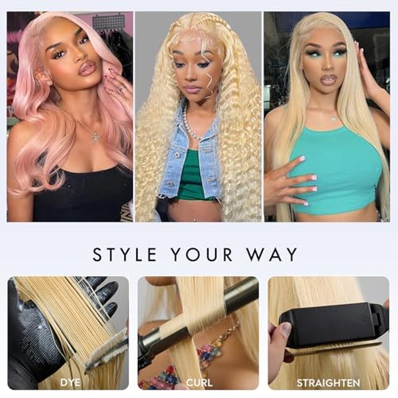 613 Bundles Blonde Bundles Human Hair 18 Inch 613 Body Wave Human Hair bundles 16A 100% Unprocessed Brazilian Virgin Hair Single Bundle No Tangle No Shedding