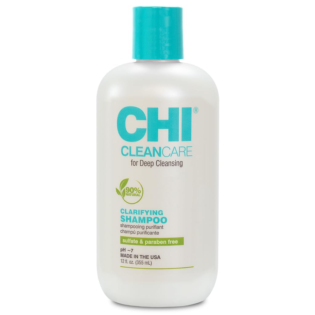 CHI CleanCare Clarifying Shampoo - Deep Cleansing Formula for Hair & Scalp | Sulfate-Free, 12 Oz