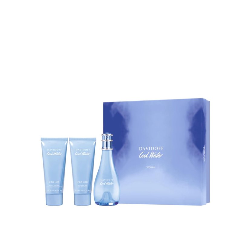 Davidoff Cool Water Woman Eau de Toilette Gift Set - 3-Piece Fragrance Collection