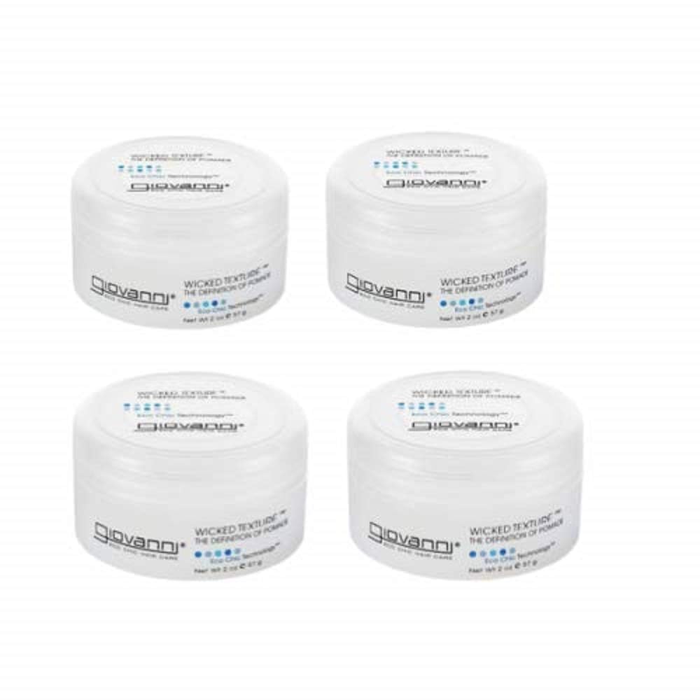 GIOVANNI Wicked Texture Styling Pomade, 2 Ounce (Pack of 4)