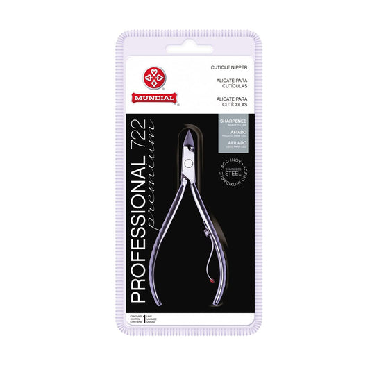 Mundial Prem Stainless Steel Cuticle Pliers, S/A, Silver, S/A, Silver