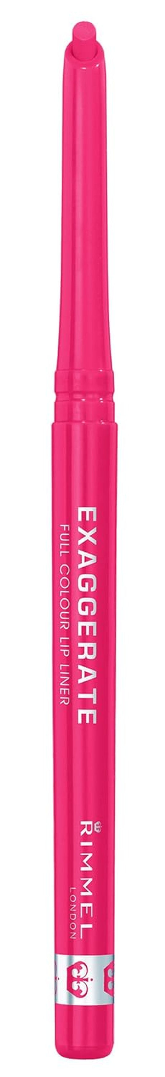 Rimmel Exaggerate Lip Liner - Peachy Beachy Shade | 0.008 Fl Oz Automatic Formula