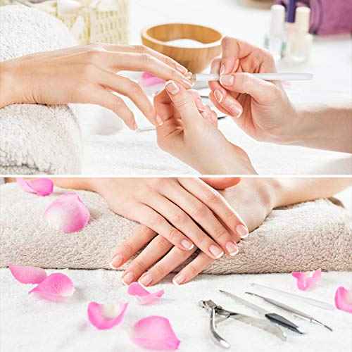 Blulu 12 Pieces White Nail Under Pencil 2-in-1 White Art Whitening Pen French Nail Pencils with Cuticle Pusher for Manicure Supplies Art DIY Design Tool