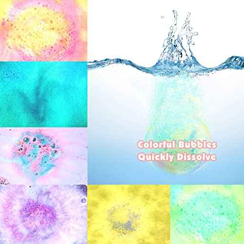 Bath Bombs for Kids Girls with Surprise Inside 6 Large Organic Bubble Kids Bath Bombs with Jewelry Toys Inside Safe & Natural Bathbombs Birthday Christmas Easter Surprise Princess Gifts Set for Girls