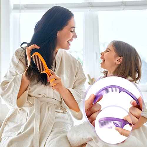 Nuogo 100 Pcs Colorful Hair Combs Bulk for Homeless Disposable Individually Wrapped Thanksgiving Pocket Combs for Women Men Hotel Shelter Homeless Supplies Charity Church Gifts(Stylish Style)