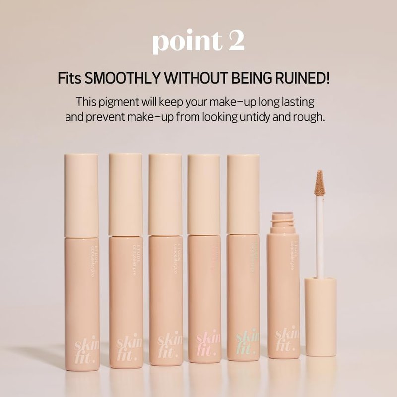 ETUDE Big Cover Skin Fit Concealer PRO - Neutral Vanilla | Long-Lasting Closely Adhesive Cover Like Real Skin | Smooth and Perfect Makeup | Hides Dark Circles, Redness