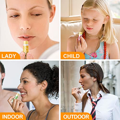 Yopela 56 Pack Natural Lip Balm in Bulk with Vitamin E and Coconut Oil - Moisturizing, Soothing, and Repairing Dry and Chapped Lips - 14 Flavors - Non-GMO Valentine's Gift