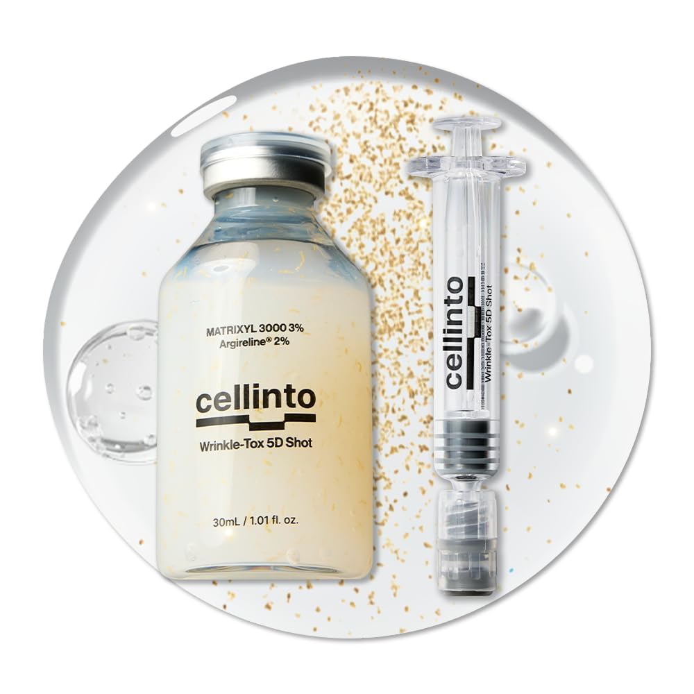 Cellinto AMAVO Ampoule Eye Serum – Anti-Aging Korean Eye Serum for Dark Circles, Fine Lines & Crow's Feet | Argireline, Matrixyl 3000 & Volufiline | 30ml/1.01 fl oz