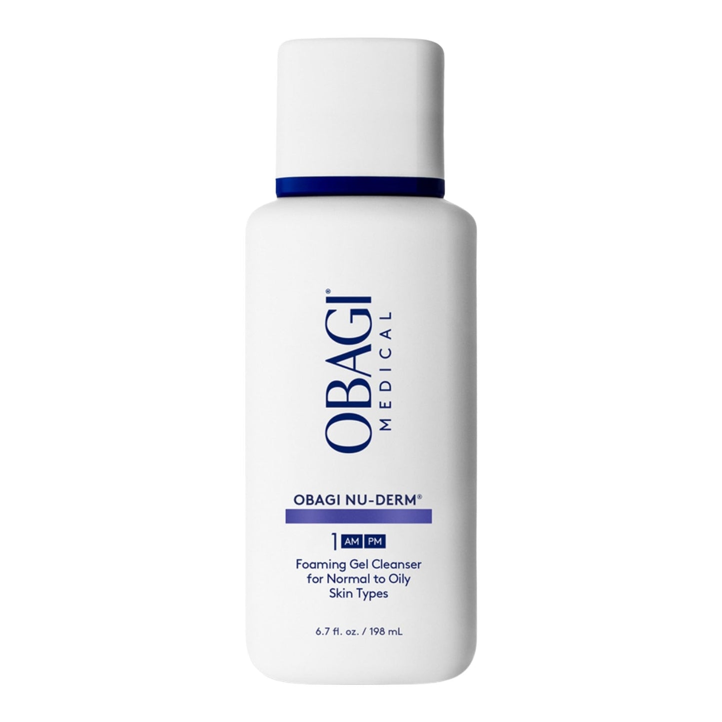 Obagi Nu-Derm Foaming Gel for Face- Hydrating Cleanser With Aloe Vera- Foaming Facial Cleanser for a Vibrant Complexion- Lightweight Purifying Face Cleanser- Skincare Product for Smooth Skin- Deep-Cleansing Formula for Normal to Oily Skin- 6.7fl oz