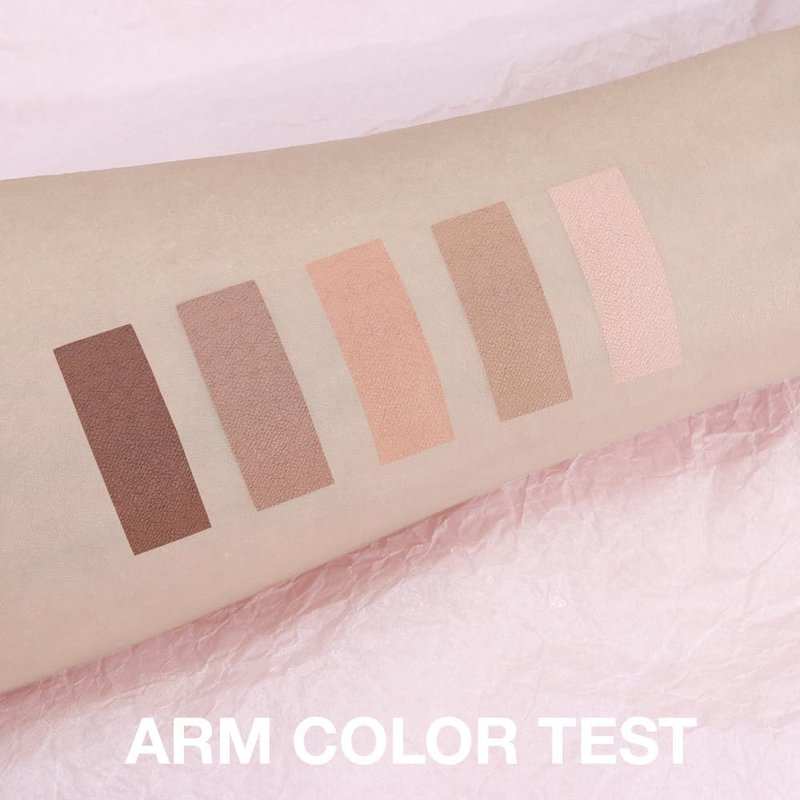 Matte Eyeshadow Palette, Nude Neutral Brown Eye Shadow, Beige Taupe Coffee Eyeshadow, Soft Blendable Natural Makeup, Long Lasting Waterproof Eyeshadow for Daily Office Smokey Look, Sombra de Ojos 01