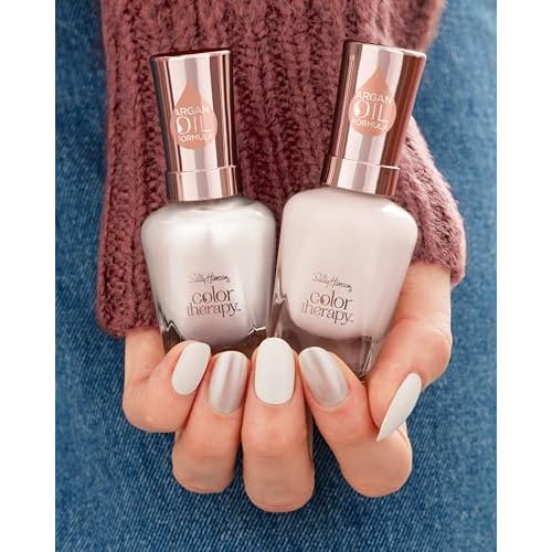Sally Hansen Color Therapy High Gloss Top Coat | Argan Oil, Long Lasting, Healthy Nails, Nail Strengthener, Clear Nail Polish