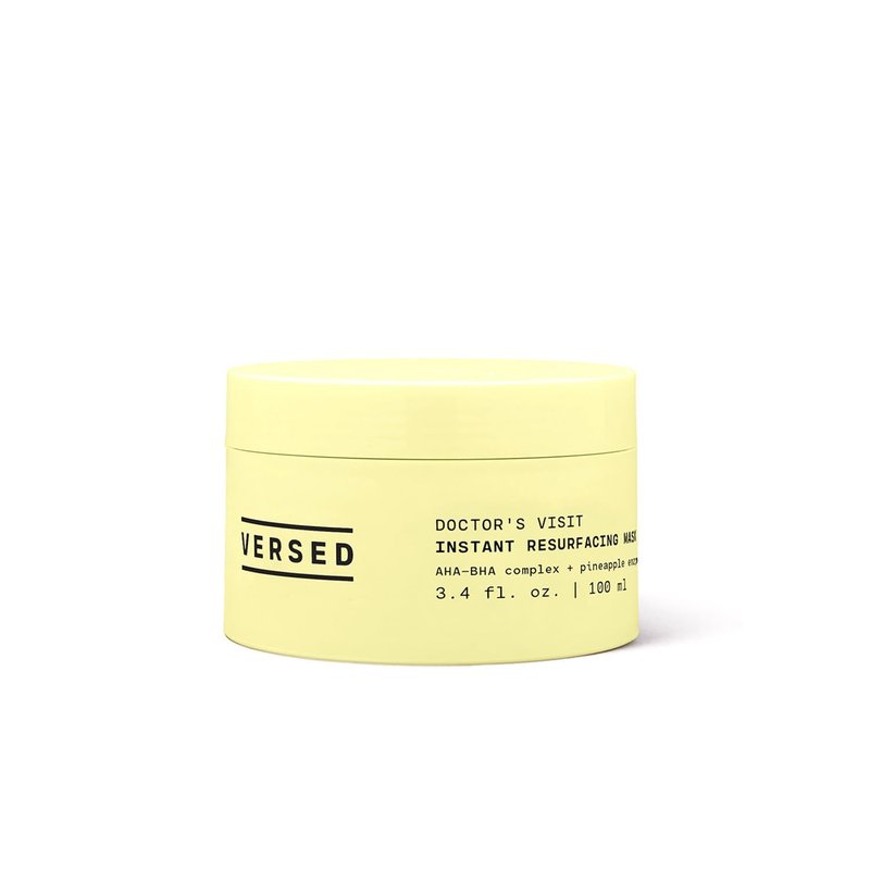 Versed Doctor’s Visit Exfoliating Face Mask, Jumbo - AHA BHA Facial Exfoliant, Pore Minimizer + Skin Resurfacing Enzyme Mask - Moisturizing, Smoothing + Brightening Vegan Skincare (3.4 Fl Oz)