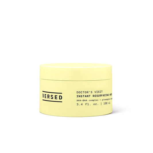 Versed Doctor’s Visit Exfoliating Face Mask, Jumbo - AHA BHA Facial Exfoliant, Pore Minimizer + Skin Resurfacing Enzyme Mask - Moisturizing, Smoothing + Brightening Vegan Skincare (3.4 Fl Oz)