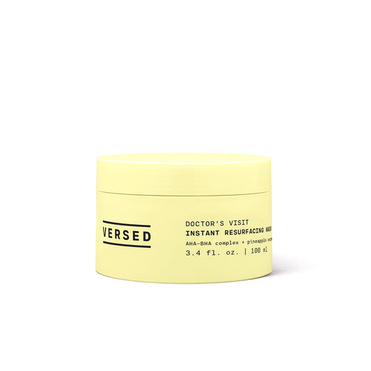 Versed Doctor’s Visit Exfoliating Face Mask, Jumbo - AHA BHA Facial Exfoliant, Pore Minimizer + Skin Resurfacing Enzyme Mask - Moisturizing, Smoothing + Brightening Vegan Skincare (3.4 Fl Oz)