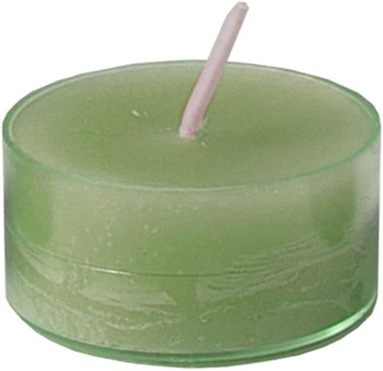 Morning Breeze Scented Tealights - Spaas 24 Clear Cup Candles, 4.5 Hour Burn Time