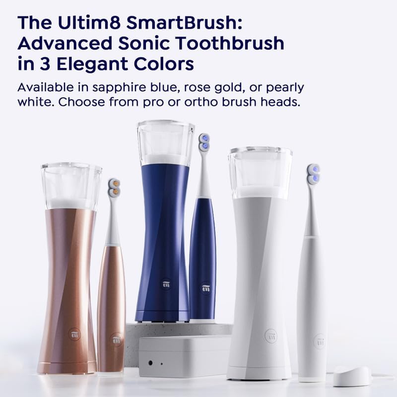 SuperMouth® Ultim8 Travel SmartCase™ - Compact UV Sanitizer for SmartBrush™ | Portable Oral Care Organizer - Sapphire Blue
