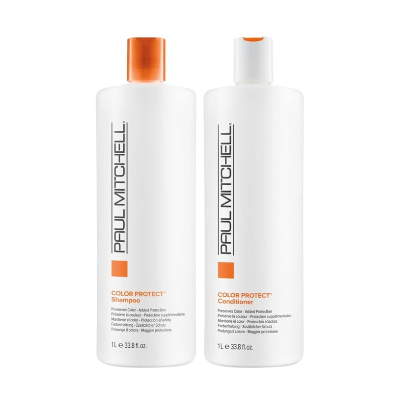 Paul Mitchell Color Protect Shampoo & Conditioner Set - Protects Color-Treated Hair | 33.8 fl. oz