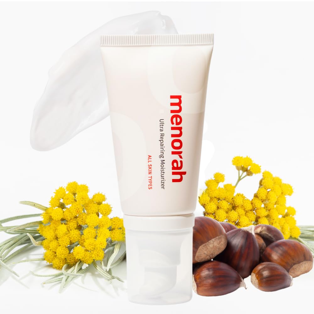 menorah Ultra Repairing Moisturizer – Wrinkle Control & Firming Cream with Vitamin E, Aloe, Niacinamide & Meadowfoam Seed Oil, Boosts Skin Elasticity, Lightweight Hydration for Women & Men, 50ml
