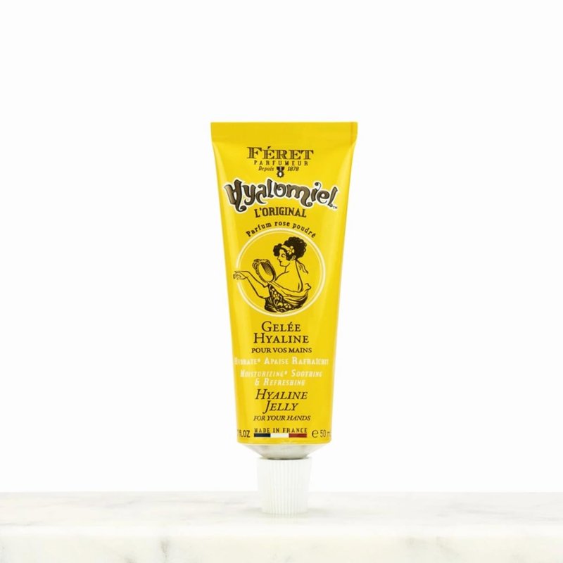 Feret Parfumeur Le Hyalomiel Gel Moisturizer – Rose Poudré – Hydrating Skincare with Organic Honey – Soothing Gel for Dry, Cracked Hands, Feet & Skin – Made in France – 50ml / 1.7oz