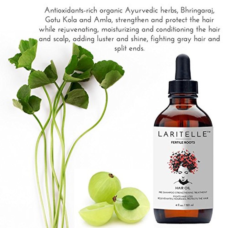 Laritelle Organic Hair Loss Treatment for Men and Women | Fortifying, Strengthening and Follicle Rejuvenating | Stops Hair Shedding, Promotes New Hair Growth | GMO-free. Vegan | 4 oz
