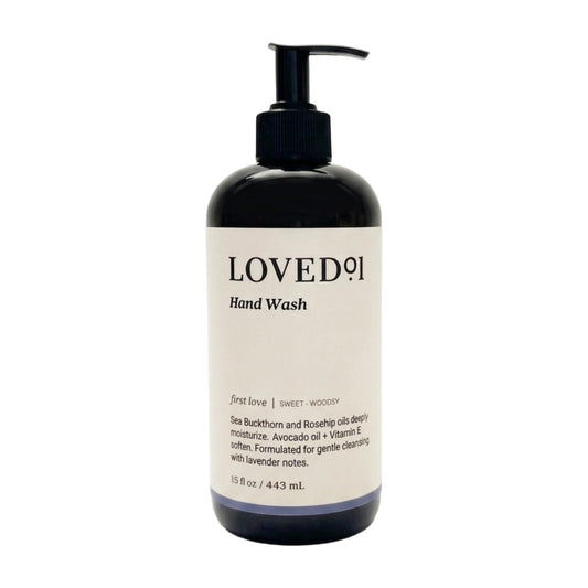 Loved01 Hand Wash, John Legend Skincare, Liquid Hand Soap, Gentle & Hydrating, Cruelty-Free, Formulated with Nourishing Oils, First Love Lavender Scent, 15 oz