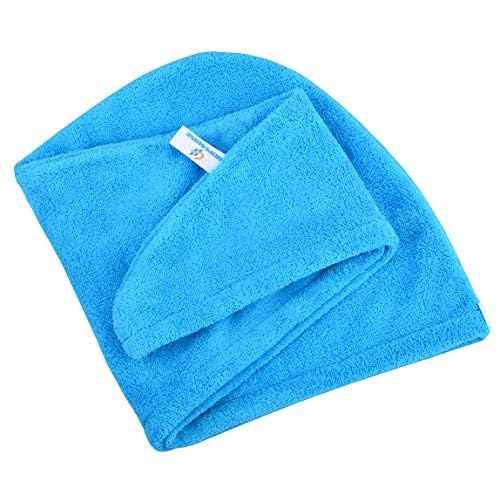 HOPESHINE Hair Towel Twist Women's Soft Shower Towels for Hair Turban Wrap Drying Head Towels Great Gift for Women (Blue+Purple+Rose Red 3-Pack)