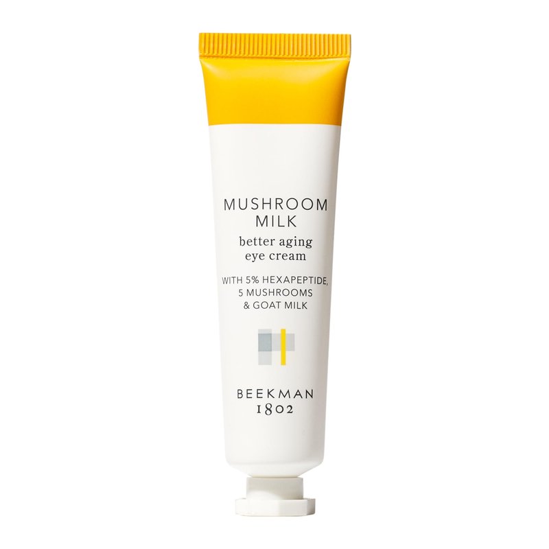 Beekman 1802 Mushroom Goat Milk Eye Cream - Clinically Proven Anti-Aging Eye Treatment for Under-Eye Circles & Fine Lines - With Hexapeptide and Snow Mushrooms - Fragrance-Free, Cruelty-Free