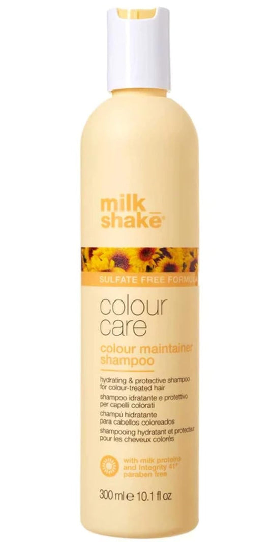 milk_shake color maintainer shampoo | for color-treated hair | sulfate-free formula with milk proteins and sunflower seed extract to help preserve color | 10.1 fl oz / 300 mL