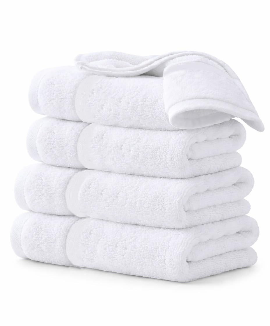 AMERICLASSIC Salon Towel 16 x 27 Inches Soft 100% Cotton Hand Towels for Gym, Spa, and Workout – Multipurpose Face, Hair Drying, and Wrap Towel for Home (Pack of 12)